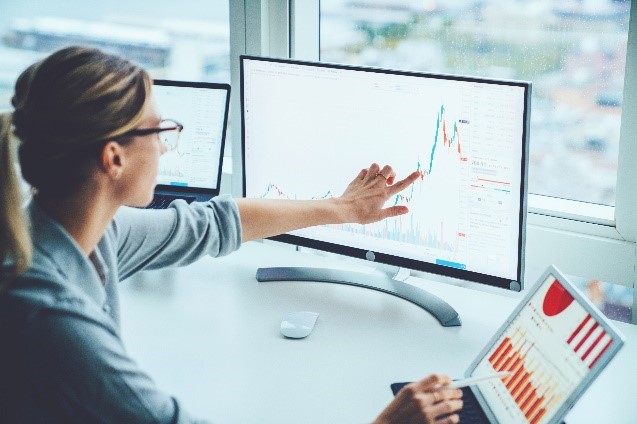 Dec update Person looking and pointing to screen