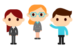 Image of three people.