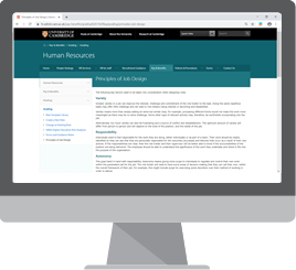 For more info, visit the University of Cambridge HR website.
