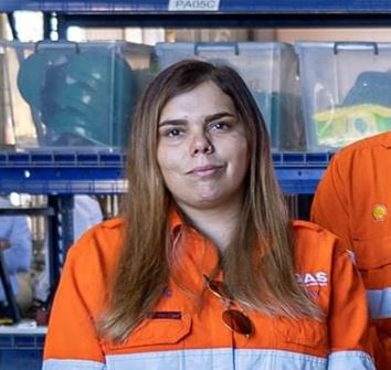 Kasey Hardy, winner of the Aboriginal and Torres Strait Islander Student of the Year at the 2021 Australian Training Awards