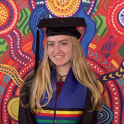 Photo of Minaiyah at her graduation