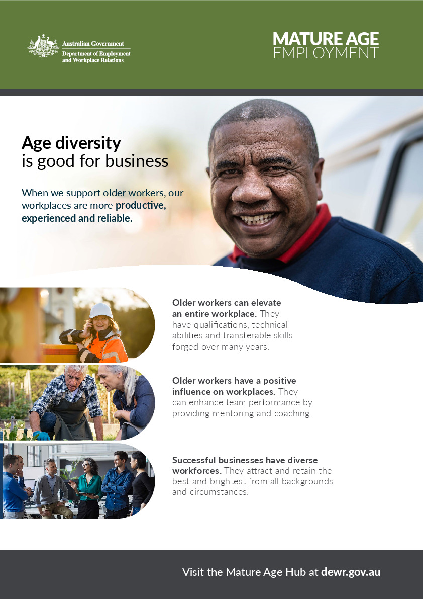Mature age employment poster