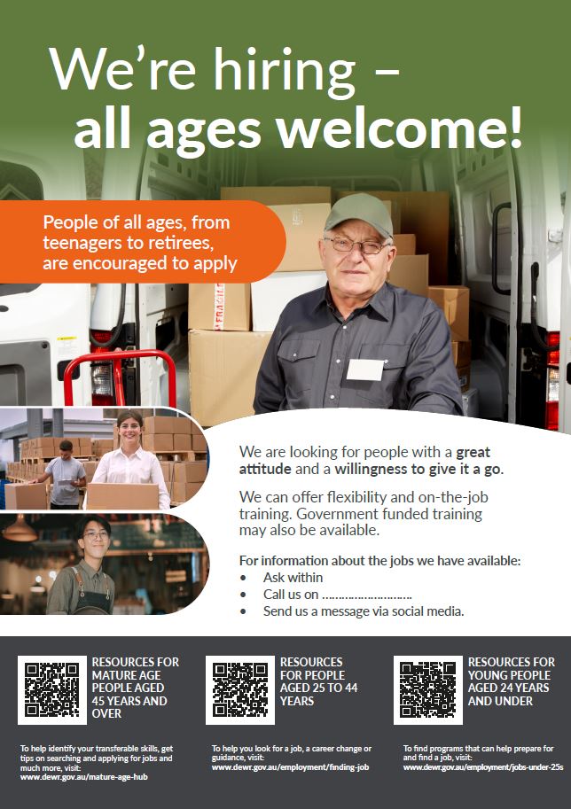 We're Hiring Poster - Option 2
