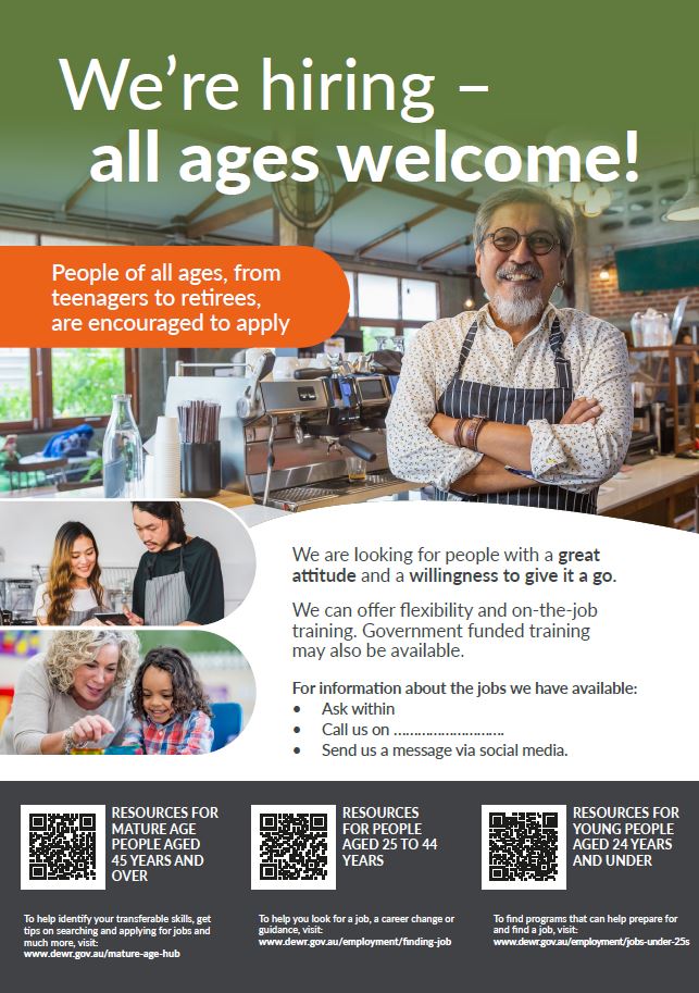 We're Hiring Poster - Option 3