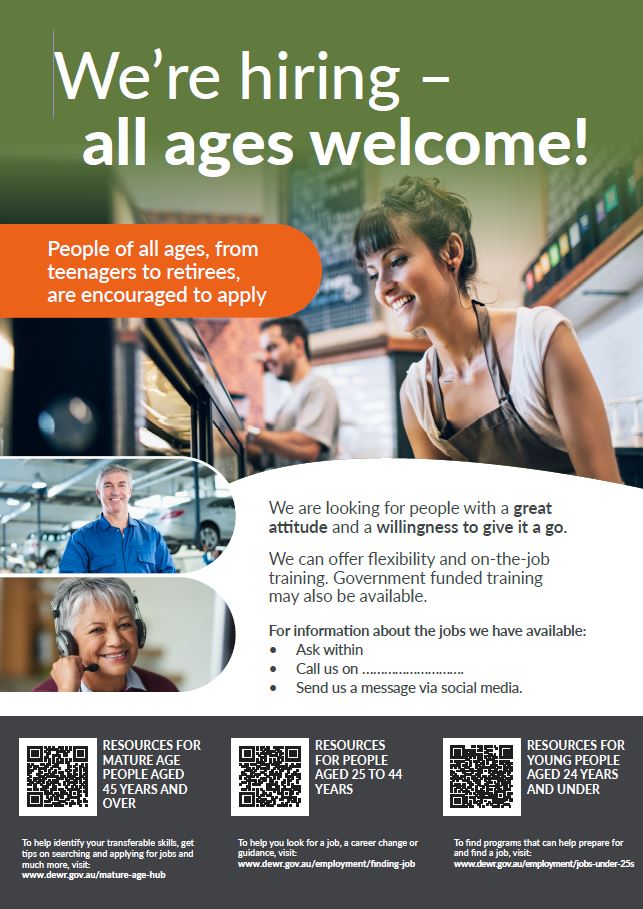 We're Hiring Poster - Option 4