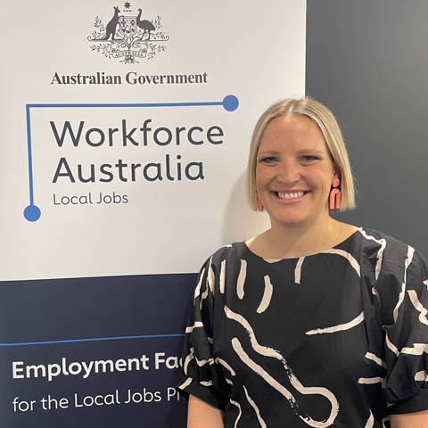 Photo of Barwon Employment Facilitator Tracey Jeffery (shared with Carely Brennan)
