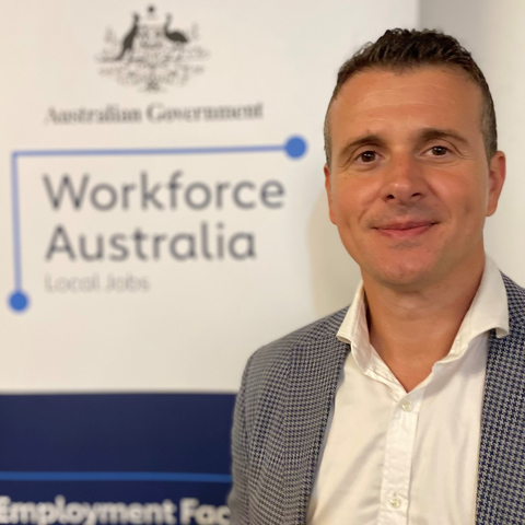 Mid-shot photo of the Sydney South West Employment Facilitator, Oggie Bosnjak