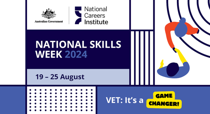 National Skills Week 2024 19-25 August VET Its a game changer newsroom feature banner
