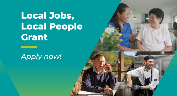photo of 4 people in hospitality roles
