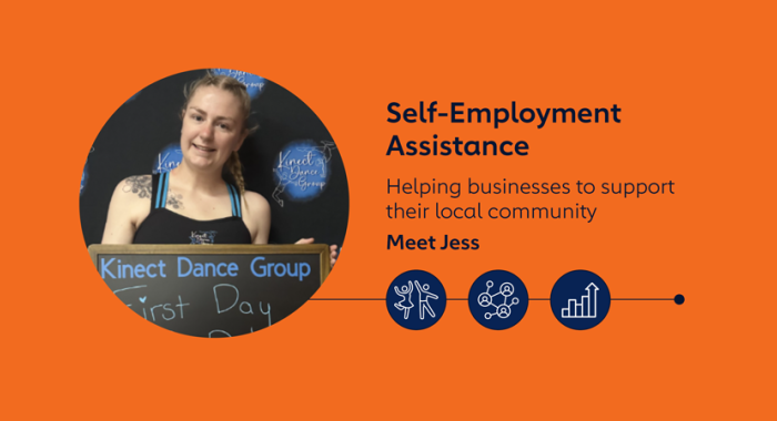 Self-Employment Assistance – Helping businesses to support their local community – Meet Jess