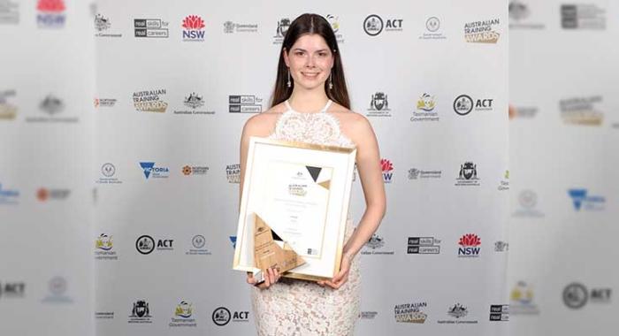 Caitlin Whittle, 2018 Australian School-based Apprentice of the Year