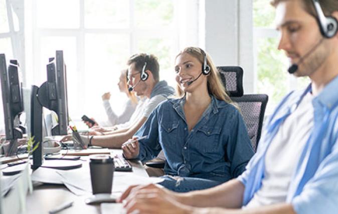 working people on the computer