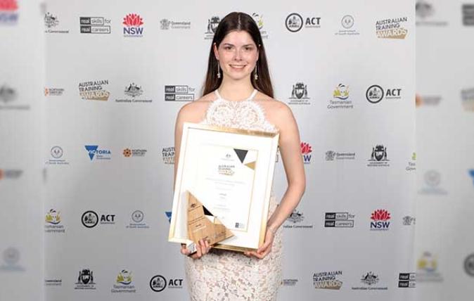 Caitlin Whittle, 2018 Australian School-based Apprentice of the Year