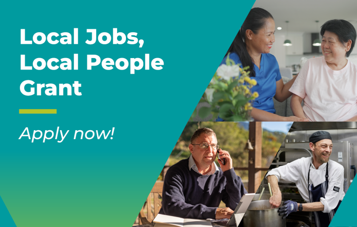 photo of 4 people in hospitality roles