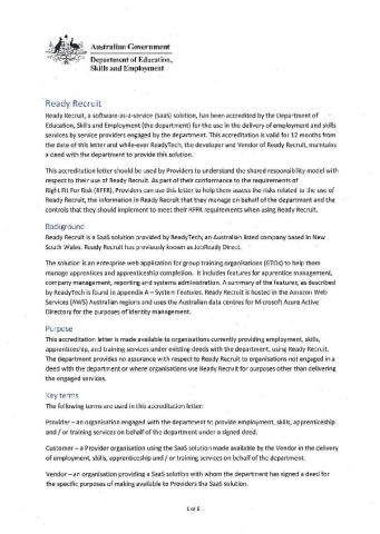 ReadyTech&#039;s JobReady Recruit Accreditation Report.pdf