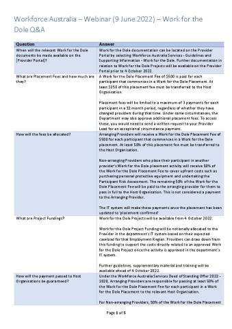 Work for the Dole QandA.pdf