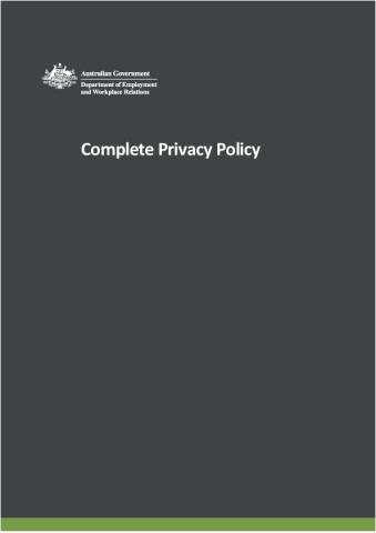DEWR Privacy Policy.pdf
