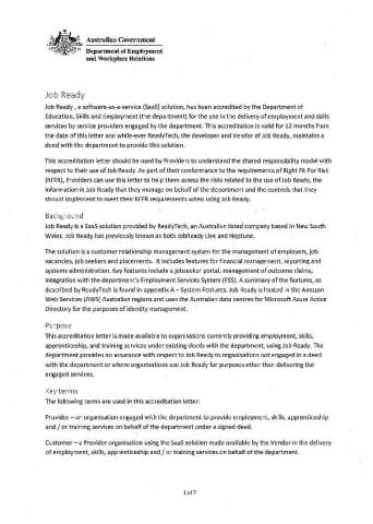 ReadyTech&#039;s JobReady Accreditation Report.pdf