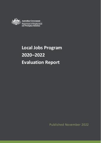 Local Jobs Program 2020-22 Evaluation Report.pdf