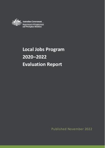 Local Jobs Program 2020-22 Evaluation Report.pdf