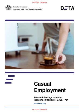 D22 1651992  Casual Employment - Research findings to inform independent review of SAJER Act - final.PDF