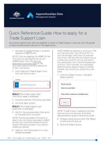 QRG - How to apply for a Trade Support Loan - Public - V1.01.pdf