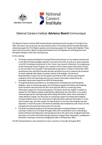 Communique NCI AB - 8 June 2023.pdf