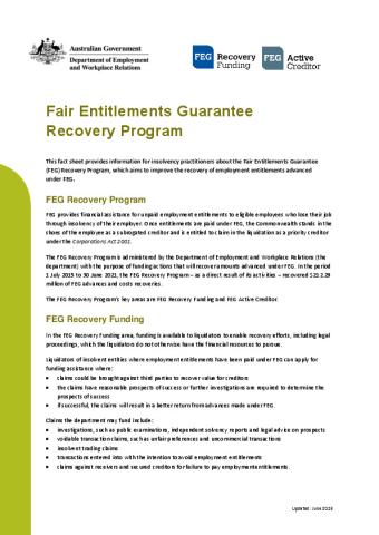 FEG Fair Entitlements Guarantee Recovery Program factsheet (June 2023).pdf