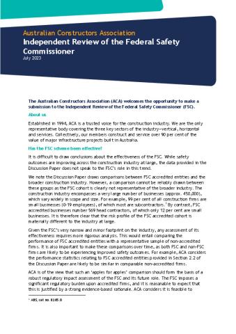Australian Constructors Association Submission - 1 August 2023.pdf