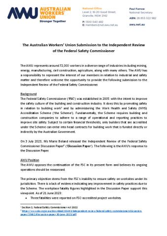 Australian Workers&#039; Union Submission - 7 August 2023.pdf