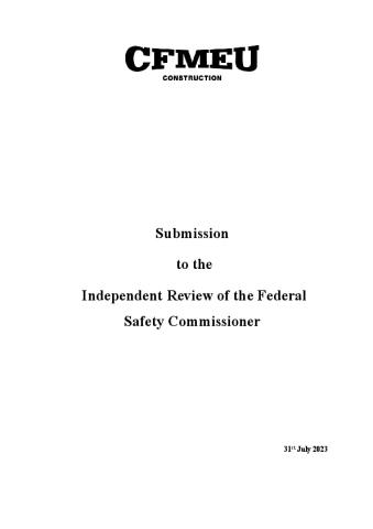 CFMEU Submission - 31 July 2023.pdf