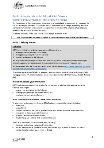 PALM Scheme Worker Privacy Notice and Consent form.pdf