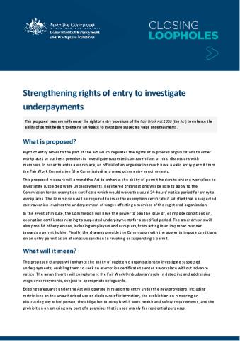 Strengthening rights of entry to investigate underpayments.pdf