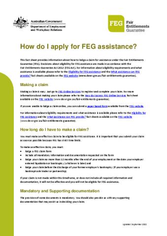How do I apply for FEG assistance factsheet.pdf