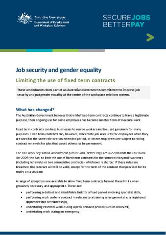 Job security and gender equality - Limiting the use of fixed-term contracts.pdf
