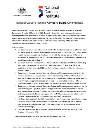 Communique NCI AB - 23 November 2023 .pdf