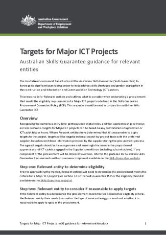 Targets for Major ICT Projects - ASG guidance for relevant entities.pdf