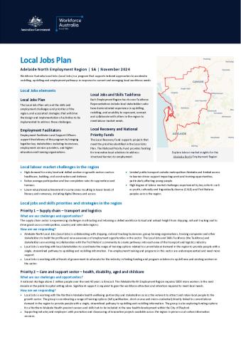 Adelaide North - Local Jobs Plan - November 2024 - FINAL2.pdf