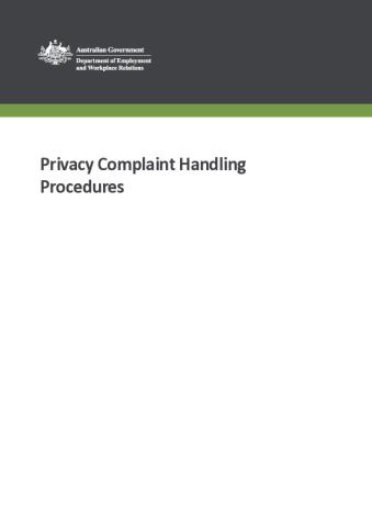 DEWR Privacy Complaints Handling Procedures.pdf