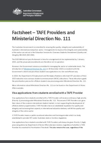 MD 111 Factsheet TAFE.pdf