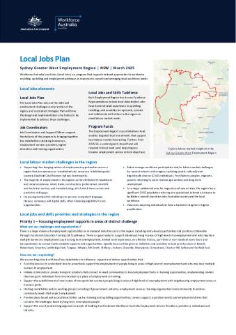 Sydney Greater West - Local Jobs Plan - March 2025.pdf