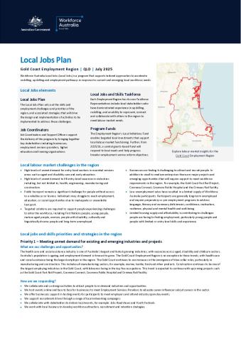 Gold Coast - Local Jobs Plan - June 2025 - Final.pdf
