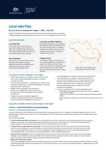 Murray Riverina - Local Jobs Plan - June 2025 - Final.pdf
