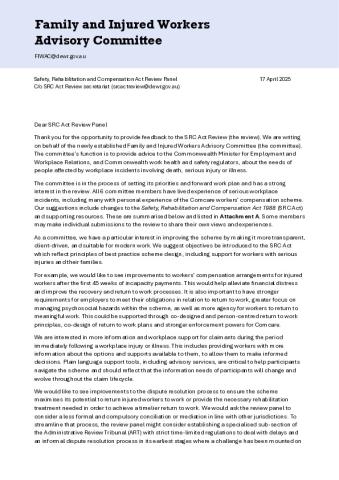 Submission from FIWAC to SRC Act review.pdf