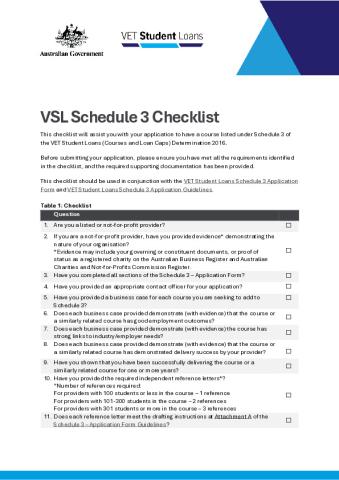 VSL Schedule 3 Application Checklist.pdf