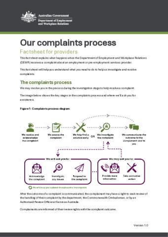 Complaints service factsheet for providers.pdf