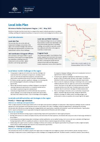 Wimmera Mallee - Local Jobs Plan - May 2025 - FINAL.pdf