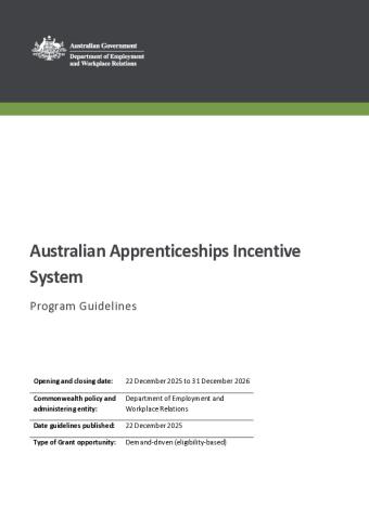 Australian Apprenticeships Incentive System Program Guidelines - 22 December 2025.pdf
