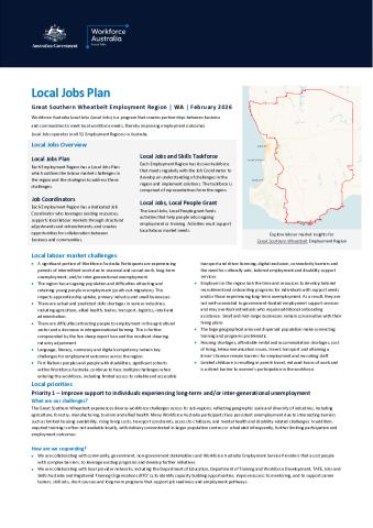 Local Jobs Plan - Great Southern Wheatbelt - February 2026 - FINAL.pdf