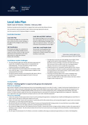 South Coast of Victoria - Local Jobs Plan - February 2026 - FINAL.pdf